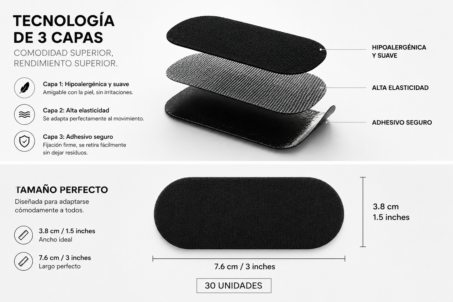 Cintas Bucales para Dormir – 30 Unidades