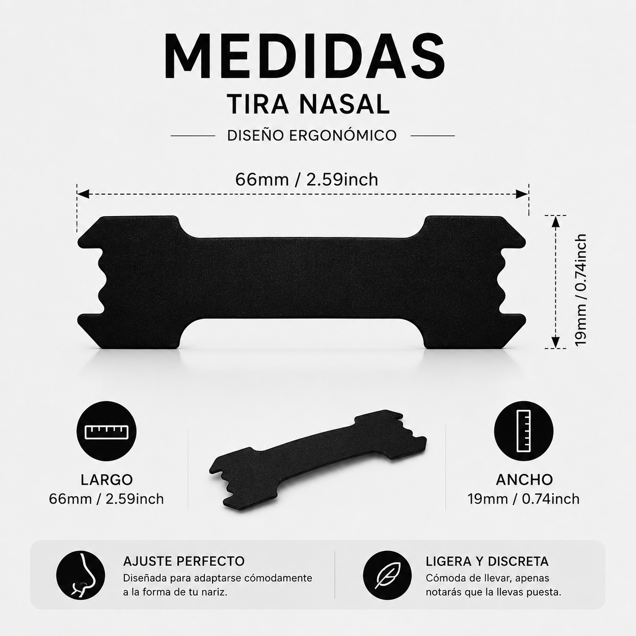 Tiras Nasales Premium – Pack de 30 Unidades