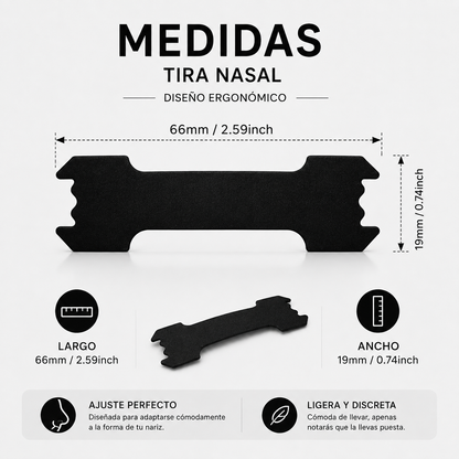 Tiras Nasales Premium – Pack de 30 Unidades