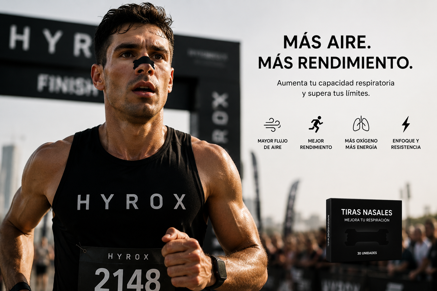 Tiras Nasales Premium – Pack de 30 Unidades