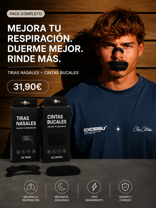 Pack Premium: Cintas Bucales + Tiras Nasales (30 + 30 unidades)