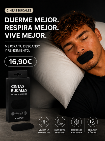 Cintas Bucales para Dormir – 30 Unidades